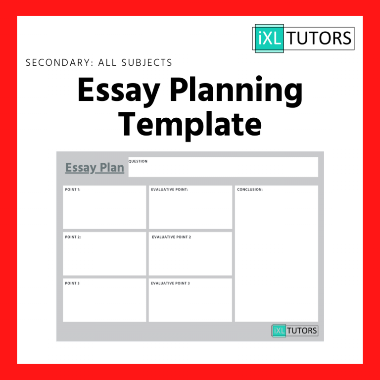 essay plan template university